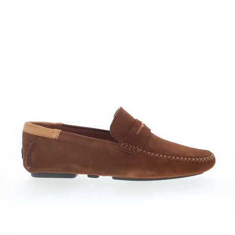 Mezlan 14576 Mens Brown Suede Slip On Loafers & Slip Ons Moccasin Shoes