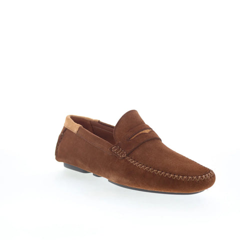 Mezlan 14576 Mens Brown Suede Slip On Loafers & Slip Ons Moccasin Shoes