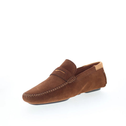 Mezlan 14576 Mens Brown Suede Slip On Loafers & Slip Ons Moccasin Shoes