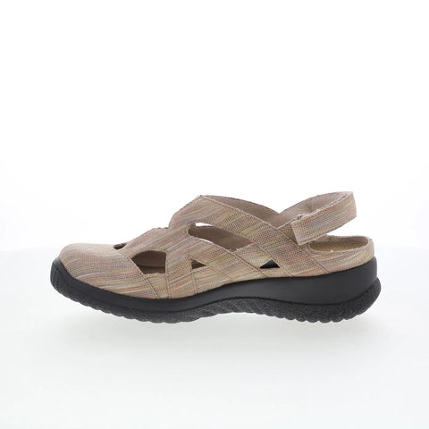 Drew Smiles 14791-2C Womens Brown Leather Strap Slingback Sandals Shoes