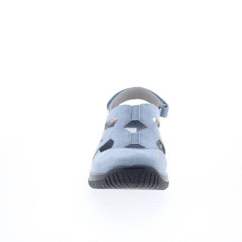 Drew Smiles 14791-4B Womens Blue Narrow Suede Strap Sandals Shoes