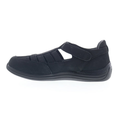 Drew Maryann 14792-15 Womens Black Extra Wide Nubuck Sport Sandals Shoes