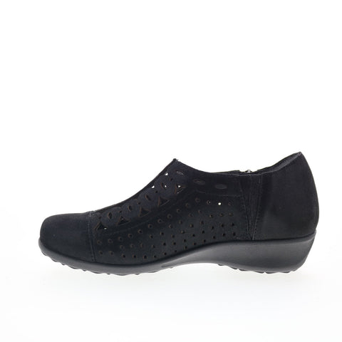Drew Metro 14794-16 Womens Black Leather Lifestyle Sneakers Shoes