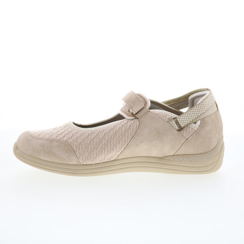 Drew Buttercup 14802-30 Womens Beige Wide Synthetic Mary Jane Flats Shoes