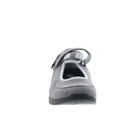 Drew Buttercup 14802-43 Womens Gray Wide Synthetic Mary Jane Flats Shoes