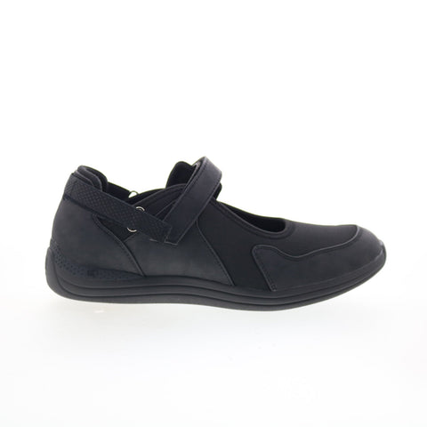 Drew Buttercup 14802-99 Womens Black Synthetic Strap Mary Jane Flats Shoes