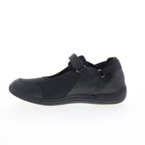 Drew Buttercup 14802-99 Womens Black Synthetic Strap Mary Jane Flats Shoes