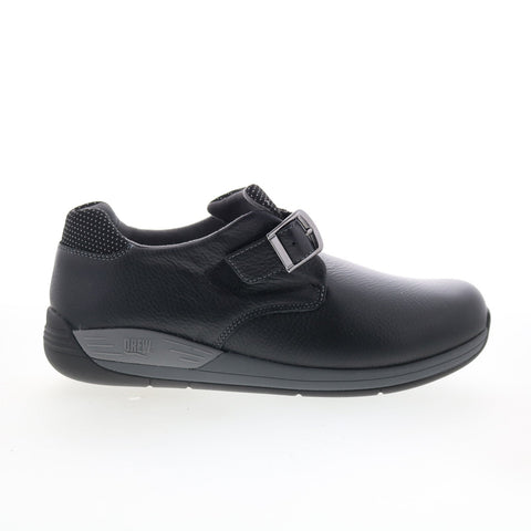 Drew Tempo 14806-12 Womens Black Wide Leather Lifestyle Sneakers Shoes