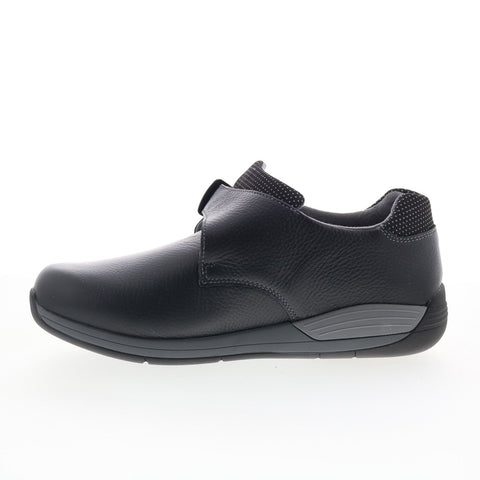 Drew Tempo 14806-12 Womens Black Wide Leather Lifestyle Sneakers Shoes