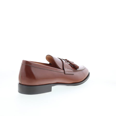 Zelli Italia Como Calfskin Loafer Slip On Mens Brown Loafers Casual Shoes