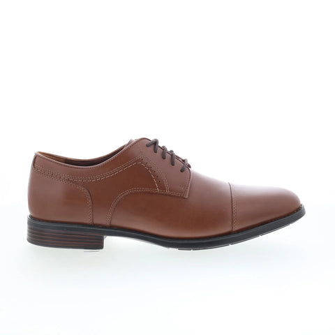 Johnston & Murphy 15-2726 Mens Brown Oxfords & Lace Ups Cap Toe Shoes