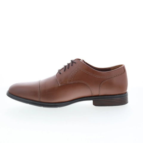 Johnston & Murphy 15-2726 Mens Brown Oxfords & Lace Ups Cap Toe Shoes