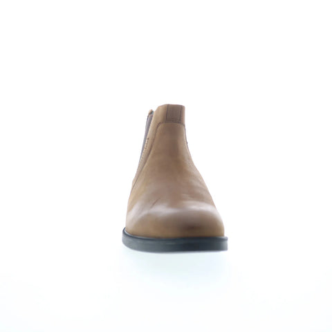 Johnston & Murphy 15-3202 Mens Brown Leather Pull On Chelsea Boots