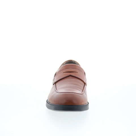 Johnston & Murphy 15-3203 Mens Brown Leather Loafers & Slip Ons Penny Shoes