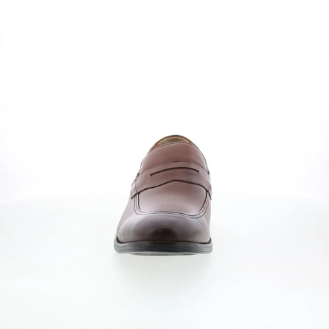 Johnston & Murphy 15-3226 Mens Brown Leather Loafers & Slip Ons Penny Shoes