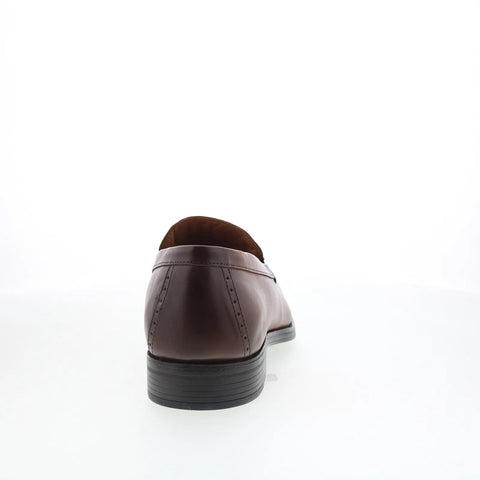 Johnston & Murphy 15-3226 Mens Brown Leather Loafers & Slip Ons Penny Shoes