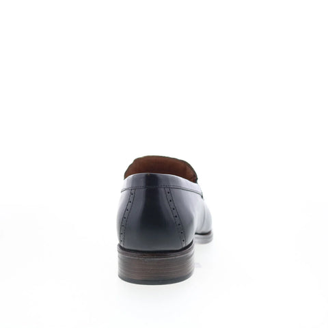 Johnston & Murphy 15-3227 Mens Black Leather Loafers & Slip Ons Penny Shoes