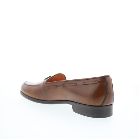 Zelli Italia Franco Calfskin Tassel Loafer Mens Brown Loafers Casual Shoes