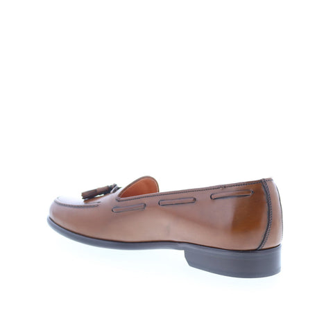 Zelli Italia Franco Calfskin Tassel Loafer Mens Brown Loafers Casual Shoes