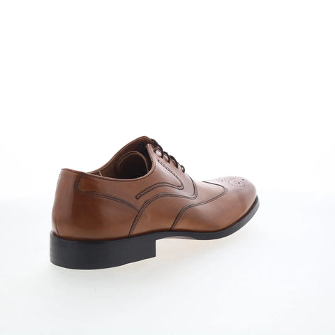 Johnston & Murphy 15-7070 Mens Brown Oxfords Wingtip & Brogue Shoes