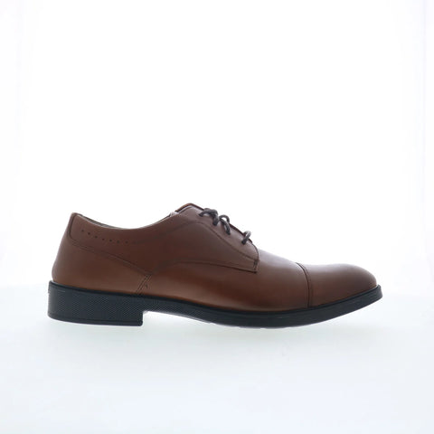 Johnston & Murphy 15-7856 Mens Brown Oxfords & Lace Ups Cap Toe Shoes