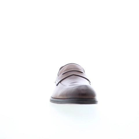 Johnston & Murphy 15-7930 Mens Brown Leather Loafers & Slip Ons Penny Shoes