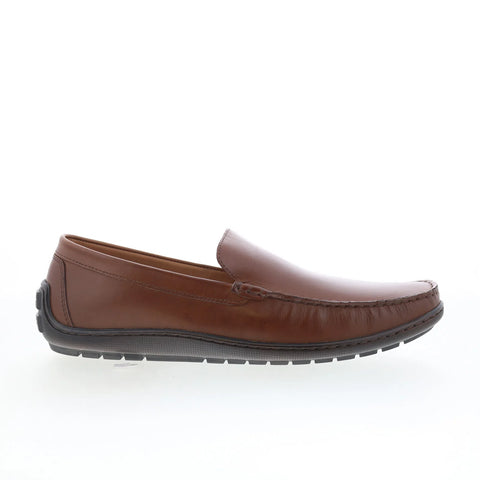 Johnston & Murphy 15-7974 Mens Brown Leather Loafers & Slip Ons Casual Shoes