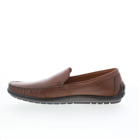 Johnston & Murphy 15-7974 Mens Brown Leather Loafers & Slip Ons Casual Shoes