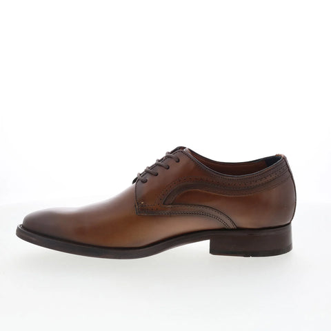 Johnston & Murphy 15-8010 Mens Brown Oxfords & Lace Ups Plain Toe Shoes