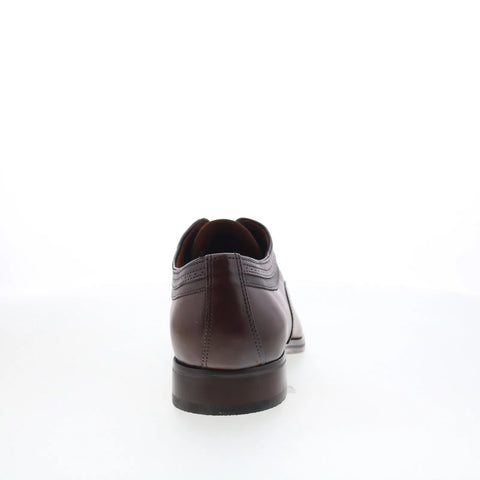Johnston & Murphy 15-8010 Mens Brown Oxfords & Lace Ups Plain Toe Shoes