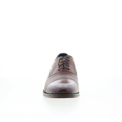 Johnston & Murphy 15-8012 Mens Brown Oxfords Wingtip & Brogue Shoes