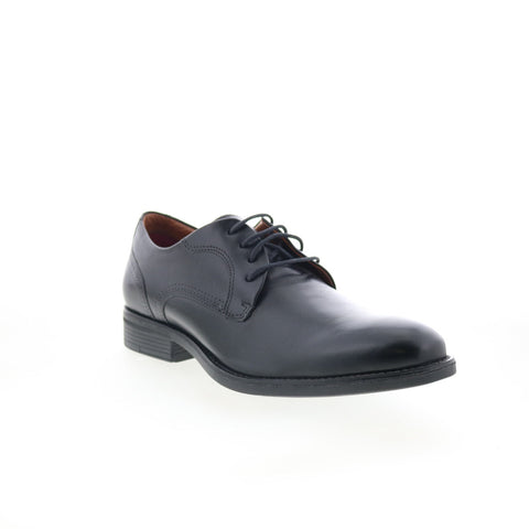 Johnston & Murphy Archer Cap Toe 15-8030 Mens Black Oxfords Plain Toe Shoes