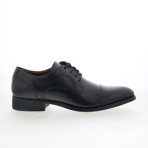 Johnston & Murphy 15-8035 Mens Black Oxfords & Lace Ups Cap Toe Shoes