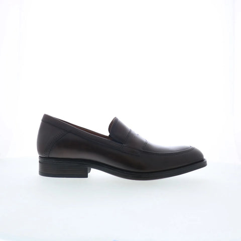 Johnston & Murphy 15-8038 Mens Brown Leather Loafers & Slip Ons Penny Shoes