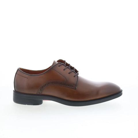 Johnston & Murphy 15-8042 Mens Brown Oxfords & Lace Ups Plain Toe Shoes