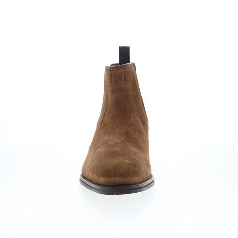 Johnston & Murphy 15-8056 Mens Brown Suede Slip On Chelsea Boots