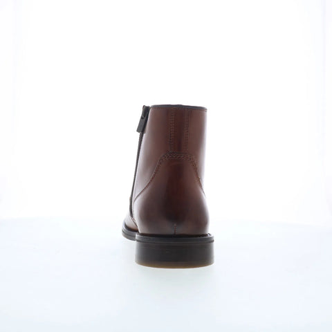 Johnston & Murphy 15-8060 Mens Brown Leather Lace Up Casual Dress Boots