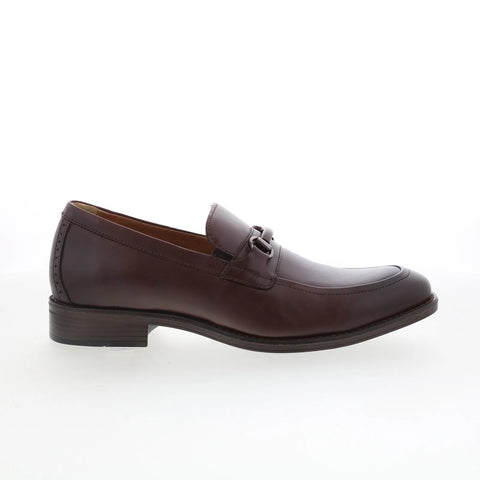 Johnston & Murphy 15-8163 Mens Brown Leather Loafers & Slip Ons Casual Shoes