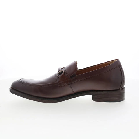 Johnston & Murphy 15-8163 Mens Brown Leather Loafers & Slip Ons Casual Shoes