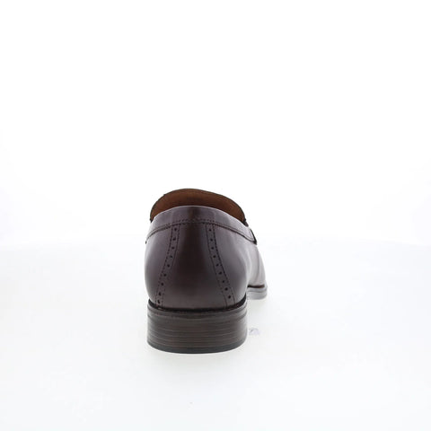 Johnston & Murphy 15-8163 Mens Brown Leather Loafers & Slip Ons Casual Shoes