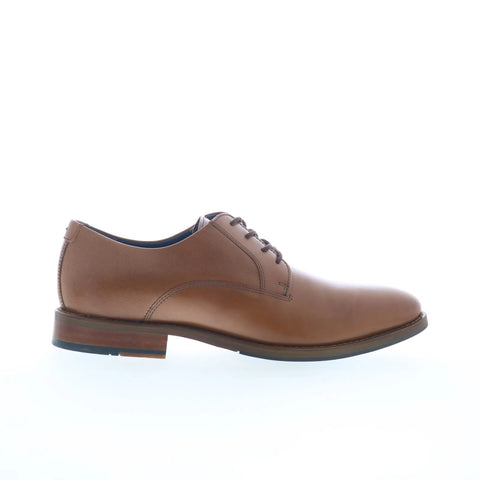 Johnston & Murphy 15-8290 Mens Brown Oxfords & Lace Ups Plain Toe Shoes