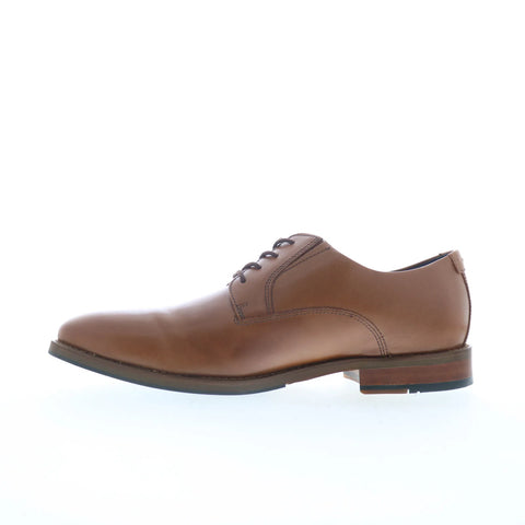 Johnston & Murphy 15-8290 Mens Brown Oxfords & Lace Ups Plain Toe Shoes