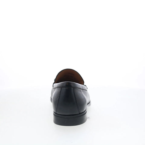 Johnston & Murphy 15-8435 Mens Black Leather Loafers & Slip Ons Penny Shoes