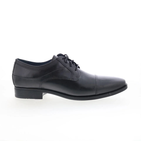 Johnston & Murphy 15-8666 Mens Black Oxfords & Lace Ups Cap Toe Shoes