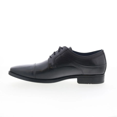 Johnston & Murphy 15-8666 Mens Black Oxfords & Lace Ups Cap Toe Shoes