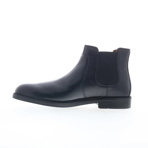 Johnston & Murphy 15-8905 Mens Black Leather Lace Up Chelsea Boots