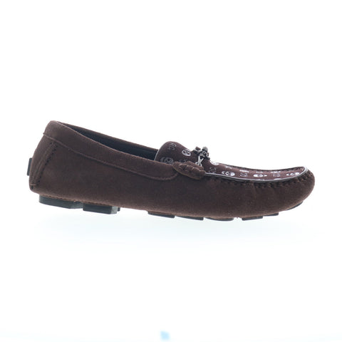 Robert Graham 1502-113-08 Mens Brown Loafers & Slip Ons Moccasin Shoes