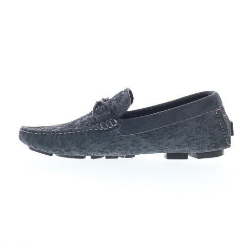 Robert Graham 1502-310-B106 Mens Gray Loafers & Slip Ons Moccasin Shoes