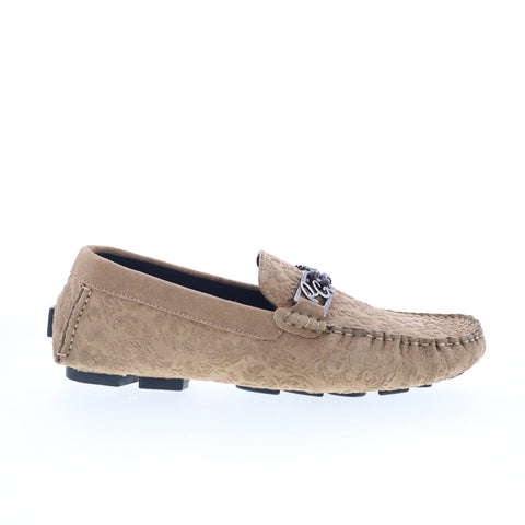 Robert Graham 1502-310-R30 Mens Brown Loafers & Slip Ons Moccasin Shoes