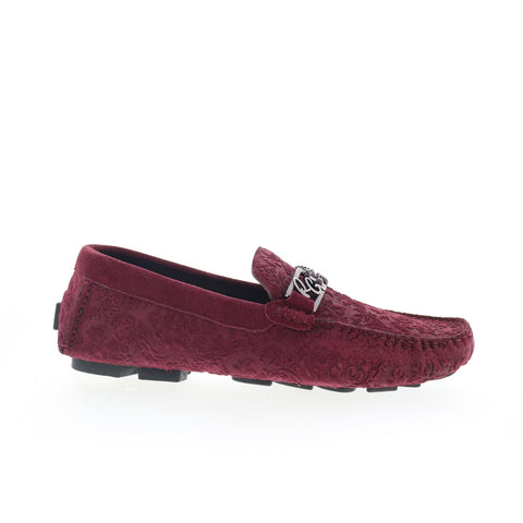 Robert Graham 1502-310-R31 Mens Burgundy Loafers & Slip Ons Casual Shoes